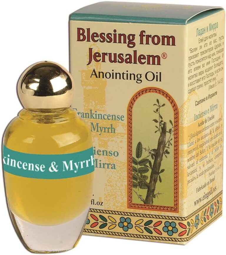Anointing Oil 12ml from Jerusalem – Holy Frankincense & Myrrh for Prayer & Blessing