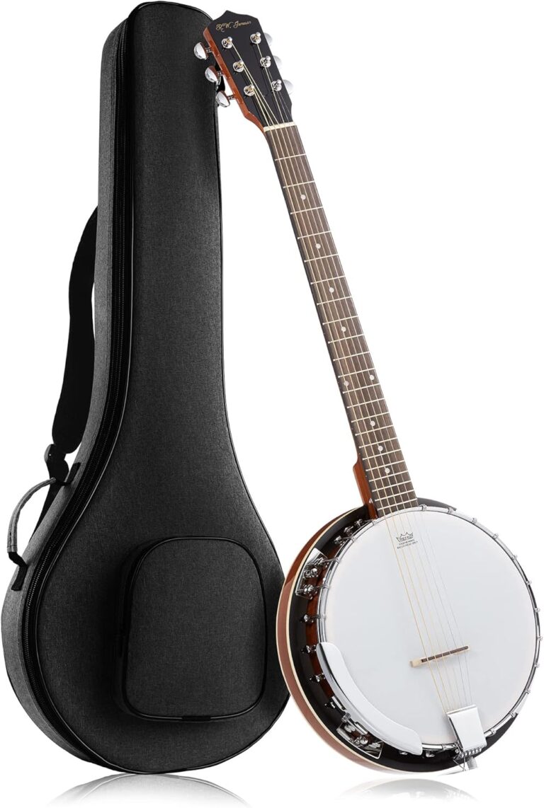 Jameson 6-String Banjo Guitar with Closed Back Resonator | 24-Bracket Design