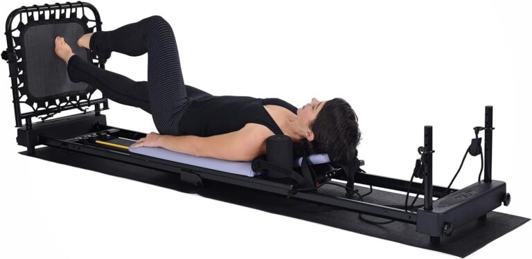 AeroPilates Reformer 4420 Plus with Mat | Foldable Home Gym Machine for Cardio & Strength | 300 lb Capacity
