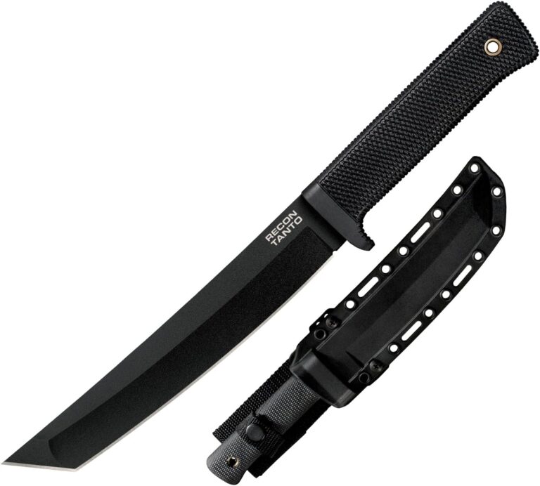COLD STEEL Recon Tanto 7″ Fixed Blade Knife | SK-5 Razor-Sharp Blade, Tactical & Military Grade