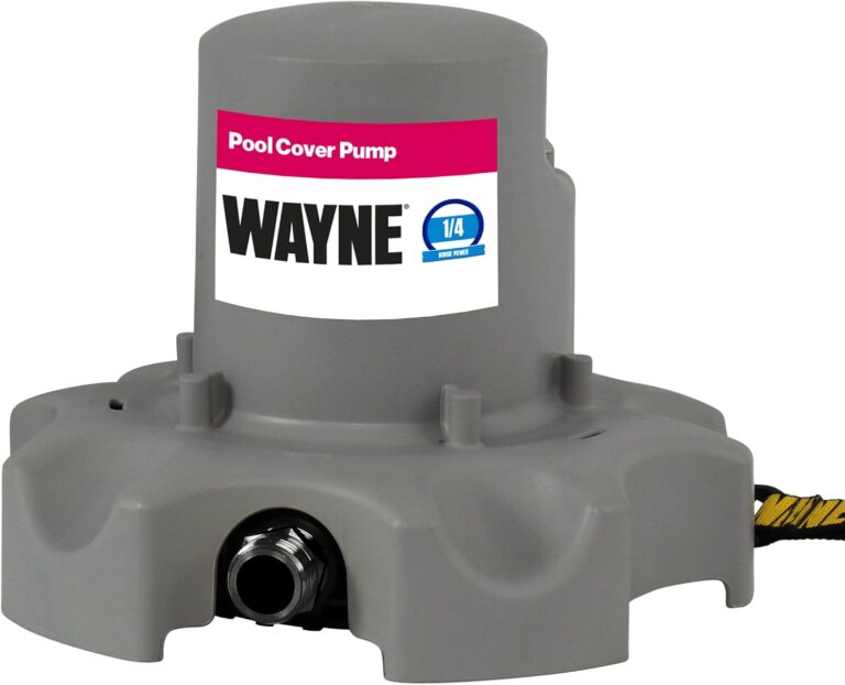 WAYNE WPCP250 1/4 HP Automatic Pool Cover Pump – Removes 1,900 Gallons Per Hour, 25 Ft Cord