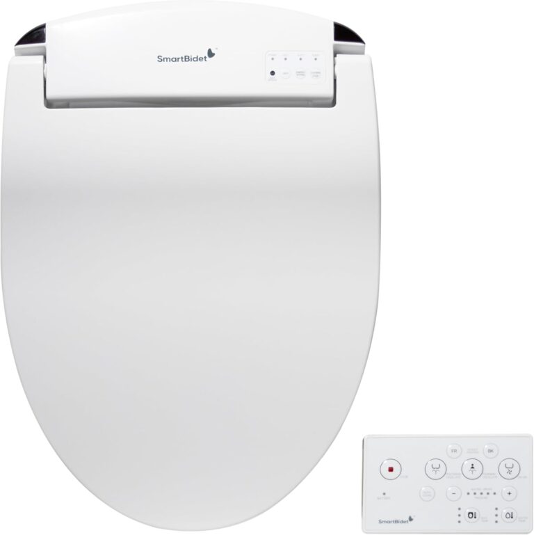 SmartBidet® SB-2400 Advanced Electric Smart Bidet Seat | Heated Seat, Warm Dryer, LED Light, Remote