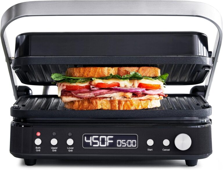 GreenPan 6-in-1 Multifunction Indoor Grill & Electric Griddle | PFAS-Free Ceramic Nonstick, Reversible Plates