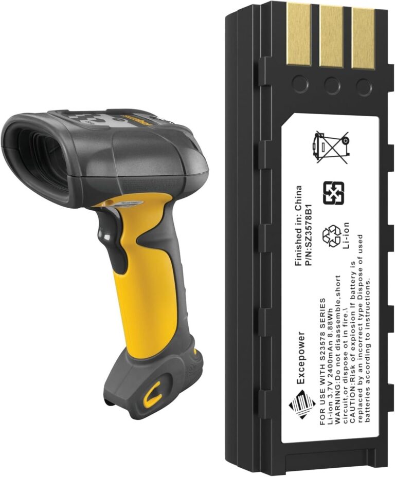 Replacement Battery for Zebra & Honeywell Scanners: Compatible with DS3478, DS3578, LS3478, LS3578, MT2000 Series – 21-62606-01